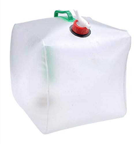 Namvo 5 galones/20 l contenedor de agua plegable transportador portátil / depósito para agua de emergencia cubo