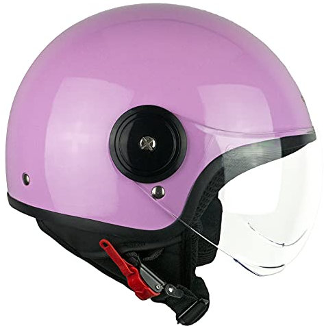 SKA-P Demi-Jet-Helm, Visier, 1WH Wolli Mono, Glykine L (58 cm)