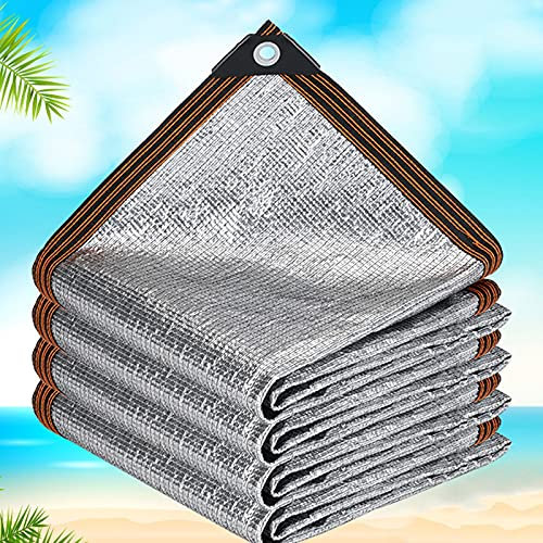 Alunetz Auto Hund, Alu 99% UV Sonnenschutz Hitzeschutz Haube Auto - Alunetz Reduziert Hitze im Auto, Schattennetz für Terrasse, Gewächshaus, Garten, Carport(2x2m)