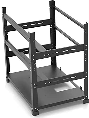 Open Air Miner Mining Frame Rig Case Stackable Mining Rig Frame Mining ETH/ETC/ZEC for 12 GPU Mining Case Rack Motherboard Bracket ETH/ETC/ZEC Ether Accessory Tool 3 Layers, Frame Only