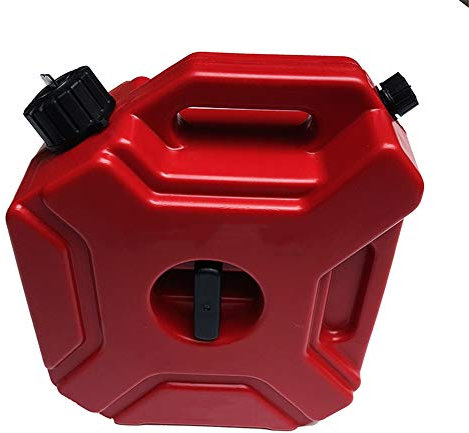 ihreesy Bidon à Essence, 5L Bidon Essence en Plastique Jerrican Essence Antistatique Réservoir de Carburant à Gaz Durable Jerrycan à Essence de Moto Bidon Essence Portable pour Voiture Moto