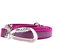 Twinkys Dog Style Dreifach verstellbare Hundeleine gummiert 20 mm breit mit Sicherheitskarabiner 3 Meter Pink