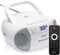Denver Portable Radio CD Tape Cassette Player With DAB Radio – Mains or Battery Power, Cassette Tape Play & Record, DAB+ & FM Clock Radio & Alarm, USB for MP3 Playback, Stereo System Boombox - TDC-280