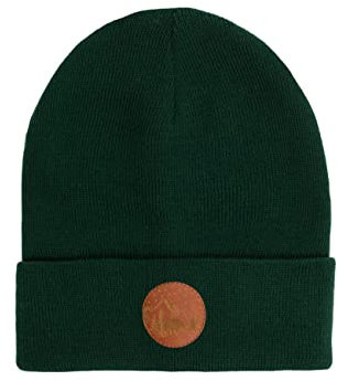 kabak Unisex-Mütze, atmungsaktiv, aus Baumwolle, Sportbekleidung, Kopfwärmer, gestrickte Fischermütze, Flaschengrün