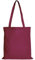 TEXXILLA Baumwolltasche - OEKO-TEX 100 zertifiziert | mit zwei langen Henkeln | 38x42cm | Jutebeutel | Einkaufstasche | unbedruckt, Farbe:bordeaux