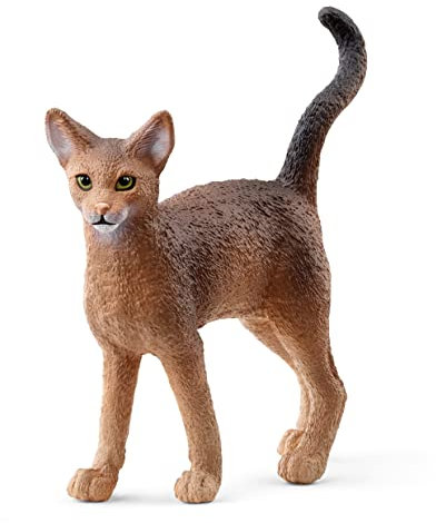 schleich FARM WORLD | Abessinierkatze 13964 | schleich Spielfigur | detailgetreue Tierfiguren | tolles Geschenk für Jungen und Mädchen | Bauernhof Spielzeug ab 3 Jahre | 6 x 2 x 5 cm