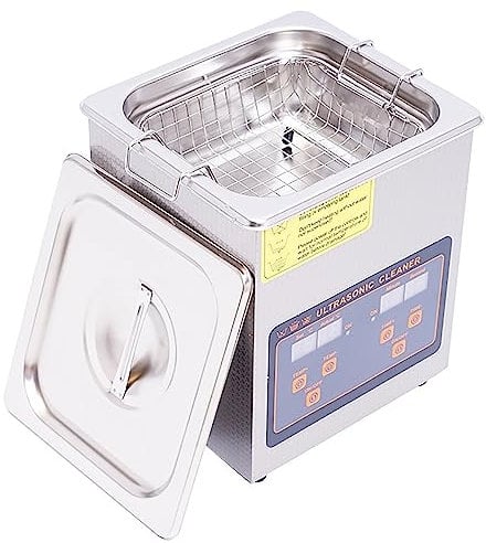 Amhuui Ultrasonic Cleaner, Commercial Ultrasonic Cleaner, LED Digital Display, with Heater Basket for Jewelry,Denture,Coins,Metal Parts,Carburetor,Fuel Injector,Record,Circuit Board,Brass Etc