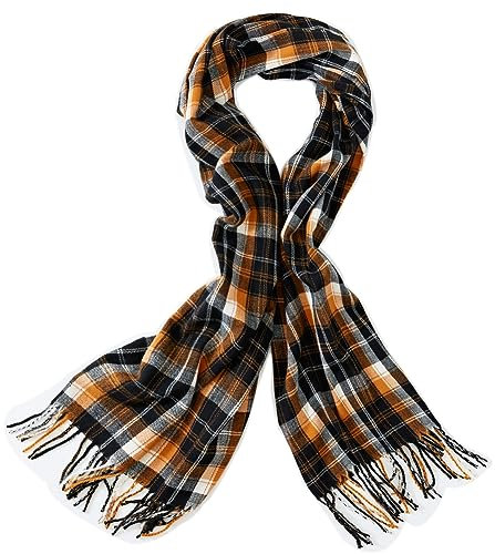 Bellonesc Kaschmirschal Schals für Damen und Herren, Plaid04, 27 x 71
