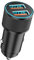 Cargador Coche Carga Rápida Doble USB CREAPICO, Adaptador Mechero 36W con Dos Puertos QC, Enchufe USB Rápido, Compatibile con Móviles (ej. Samsung Galaxy S25/S24, iPhone, Google Pixel), Tablets