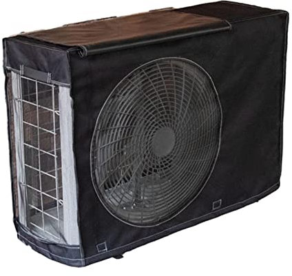 COOBAA Cubiertas para unidades de CA en exteriores | Cubierta de aire acondicionado anti-UV con protección solar, protección duradera de hojas AC, cubierta de clima central de verano para unidades