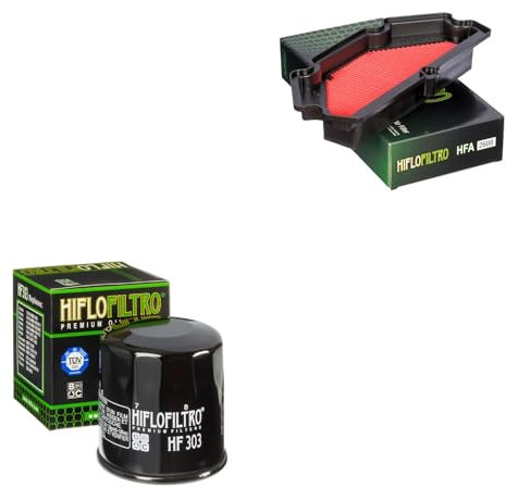 DB PARTS Kit filtro aria e filtro olio compatibile con Kawasaki ER-6n (ER650) (ABS) 2013-2016