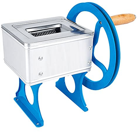 GLJTUO Meat Slicer Machine, 80Kg/H Manual Meat Slicer With 1L Capacity Meat Tray, Stainless Steel Meat Cutter Machine Potato Cutter (18 * 16 * 22Cm)