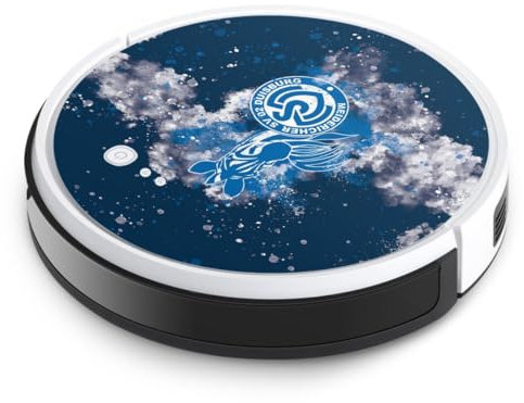 DeinDesign Folie Skin Sticker aus Vinyl-Folie Aufkleber kompatibel mit Ecovacs Deebot 600 MSV Duisburg Offizielles Lizenzprodukt Wasserfarbe