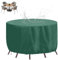 XHBJSH Rund Gartenmöbel Abdeckung 135x110cm Wasserdicht 420D Oxford Runde Patio Möbel Set, Winddicht, UV-beständig Outdoor Terrasse Tisch Und StüHle Abdeckung, Schutzhülle für Gartenmöbel, Grün