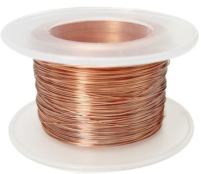 Kupferlackdraht 0.5mm x 60m, Kupferdraht für die elektrokultur, kupferdraht isoliert 0,3mm, für Magnetspulen, Transformatoren und lektromotoren