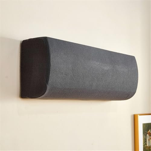 Hixingo Indoor Air Conditioner Cover, Jacquard Hanging AC Cover, Elastic Air Conditioning Unit Dust Cover, All-Inclusive Solid Color Air Conditioner Protector (Anthracite,Universal)