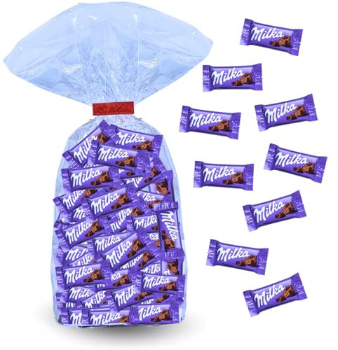 MILKA NAPS au lait | Sachet de 60 Chocolats emballés individuellement | Prêt à Offrir | 280g