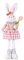 HeFZiYMOZaDP Osterhasen Plüsch Puppe,Ostern Deko Hase Figur, Osterhase Figuren mit Teleskop Beine, Tischdeko Ostern Kaninchen Osterfigur Ornamente