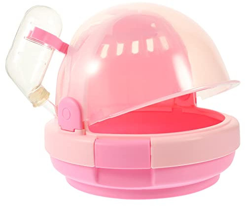 VILLFUL Hamsterträger aus Kunststoff Atmungsaktiver Hamster Reisekäfig Tragbare Hamster Tragebox Durchsichtiger Hamsterkäfig für Unterwegs