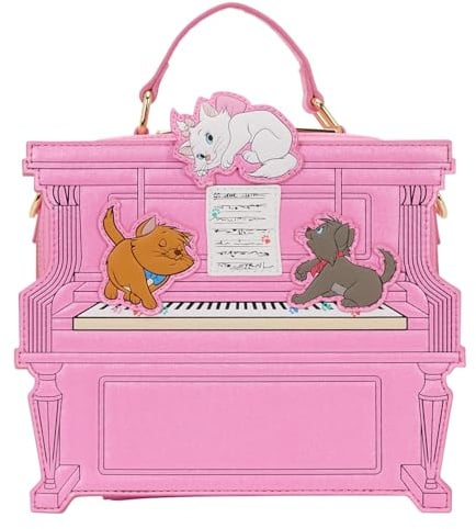 Loungefly Aristocats Figural Piano Crossbody Bag