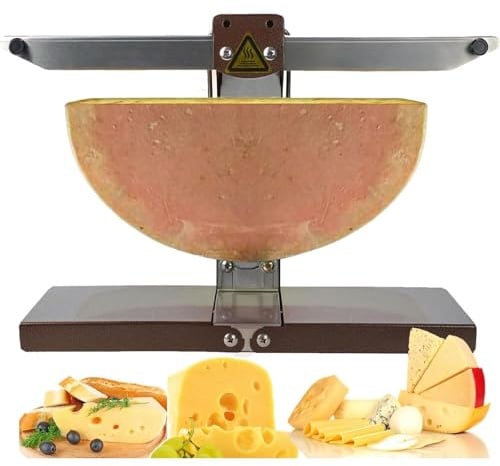 Raclette Cheese Melter, Commercial Cheese Grill, Grill Melter with Double Heating Area, Tiltable Adjustable Half Cheese Wheel, Multi-Function Rapid Heating for Resaurant Kitchen