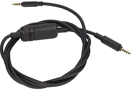 Câble Casque Audio, OFC Cuivre et Contrôle Volume, Câble Audio Remplacement Universel avec Connecteur 3.5mm pour Gaming, Musique, Travail à Domicile et Voyages