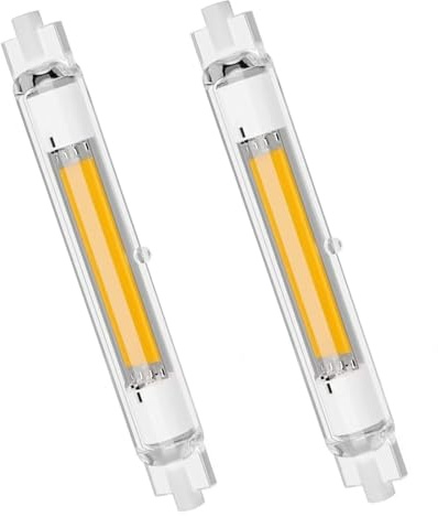 Aouppert R7S LED 118mm Dimmbar, 30W LED Ersatz für 300W Halogen Leuchtmittel J118mm Stab Warmweiß 3000K 3000LM, Kein Flackern, 360°Abstrahlwinkel, AC/DC 220-240V, für Flur/Stehlampe, 2er Pack