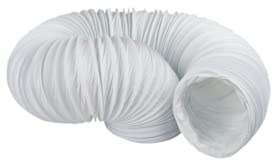 Blauberg UK BLAUFLEX PVC/127/6 Plastic PVC Tumble Dryer Hose Duct Pipe, White, 125 mm x 6 m