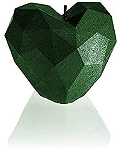 Candellana Kerze Herz Low Poly, Höhe: 7,8 cm, Handgemacht in der EU