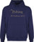 Hoodie Herren Pullover Männer - Angler Geschenke & Angeln Zubehör - Fishing - The Gentleman Sport - XL - Navy Blau - Angel Fisch Hoddie Fischerei Schrift Hoody fischen fliegenfischen Pulli