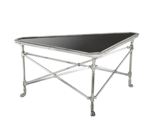 Casa Padrino Luxus Art Deco Designer Couchtisch Antik Silber - Wohnzimmer Salon Tisch - Luxus Kollektion