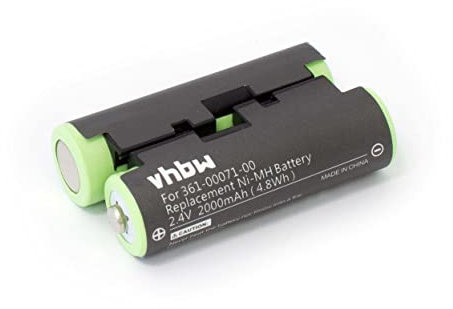 vhbw 1x Akku kompatibel mit Garmin GPSMap 64st, 64s, 64 GPS Navigation Navi (2000 mAh, 2,4 V, NiMH)