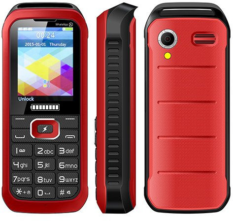 Admet K5000, GSM 3 Sim Handys, Rot, Blau, Schwarz