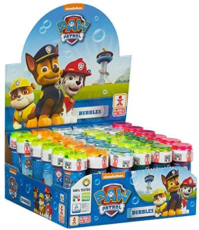 Dulcop 103693000 Seifenblasen, Modell Paw Patrol, 36 Tuben, 60 ml