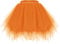 bridesmay Damen Tüll Rock Petticoat Unterrock Kurz Ballett Tutu 50er Rockabilly Tütü Mini Rock Karneval Kostüm Crinoline Orange L
