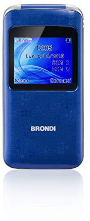 BRONDI Window Téléphone Portable, Flip Actif, Bleu/Violet
