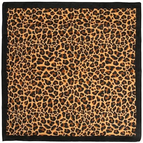 Bandana mit Leopardenmuster, 100 % Baumwolle