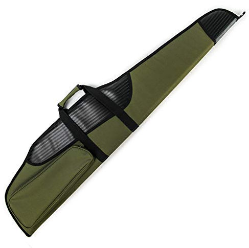 GUGULUZA Gewehrtasche Waffentasche Gepolsterte mit Trageriemen Tasche für Langwaffen Luftgewehr Gewehr Jagd, Armeegrün 130cm