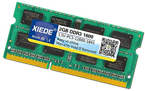 ZZjingli DDR3 1600MHz 2GB 12800 Frequency Memory RAM Module Double Sided Particles for Laptop