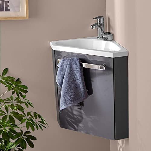 MOB-IN Meuble Lave-Mains SKINO Gris