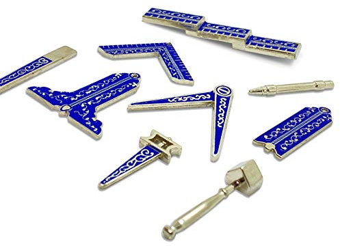 THE MASONIC COLLECTION - Working Tools Set Miniatur Geschenkbox – Geschenkset für Abzeichen – Ideale Freimaurer Geschenke für Männer