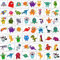 HOWAF Tattoo Kinder, 96 Monster Weltraum Dinosaurier Temporäre Tattoos Set, Tattoos Jungen, hautfreundliche Kindertattoos Aufkleber für Jungs Kindergeburtstag Mitgebsel Party Spielen Geschenkidee