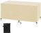 Gartenmöbel Abdeckung 200x100x75cm Beige Patio Rattan Möbel Schutzhülle, Abdeckplane für Gartenmöbel Outdoor Wasserdicht, 420D Oxford Gewebe Abdeckhaube Gartentisch für Stühle Möbelsets und Sofa