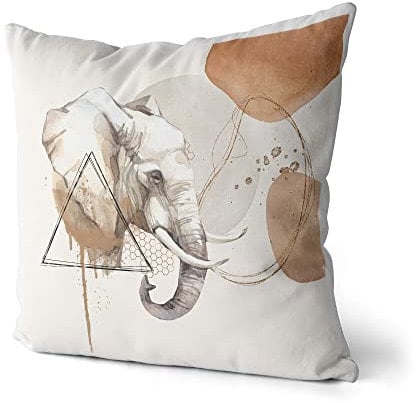 Kissen Dekokissen Kuschelig Eauzone Aquarell Elefant Pastelltöne Dekorativ Schön Weich