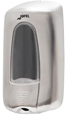 Jofel - Wandseifenspender, nachfüllbar mit Schaum- und Gelkartuschen mit 1L Fassungsvermögen, Seifenspender, Anti-Korrosions- und Anti-Tropf-Ventil, Gehäuse aus Edelstahl, Aitana AC74500