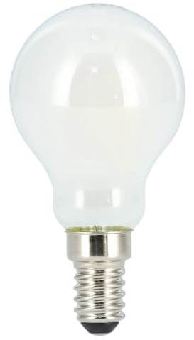 Xavax LED-Filament E14, 470lm ersetzt 40W, Tropfenlampe, Tageslicht, matt