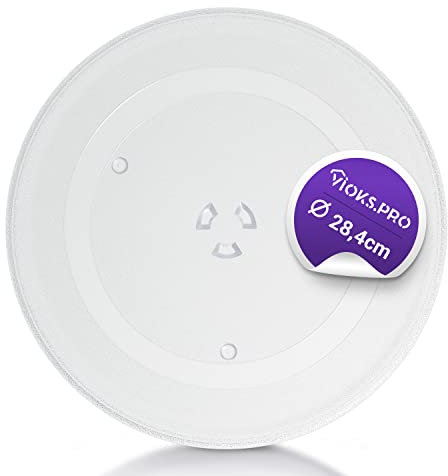 Vioks.pro Plateau tournant de rechange pour micro-ondes LG 3390W1G012A - Diamètre : 284 mm - Plateau tournant universel - Rond