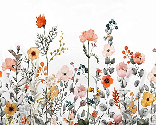 TISHIRON Abstraktes Malen nach Zahlen Erwachsene Anfänger und Kinder Blumen Malen nach Zahlen Kits Malen nach Zahlen für Erwachsene Kinder Malerei Kunsthandwerk 40 x 50 cm(rahmenlos)