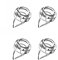 MOMMED Breast Pumps Accessories, Duckbill Valve, Suitable for MOMMED S18/S21 Wearable Breast Pump, Parts Replace, 4 Pack