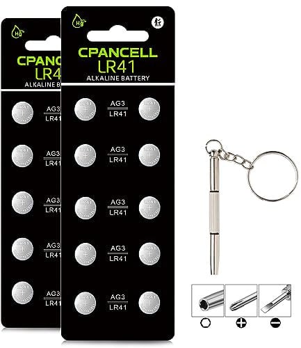 LR41 SR41 AG3 A63 L736 Knopfzelle 1,5 V (20 Stück)